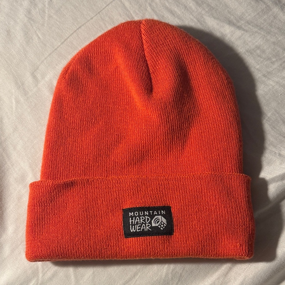 Mountain Hardwear Orange Knit Cuffed Beanie